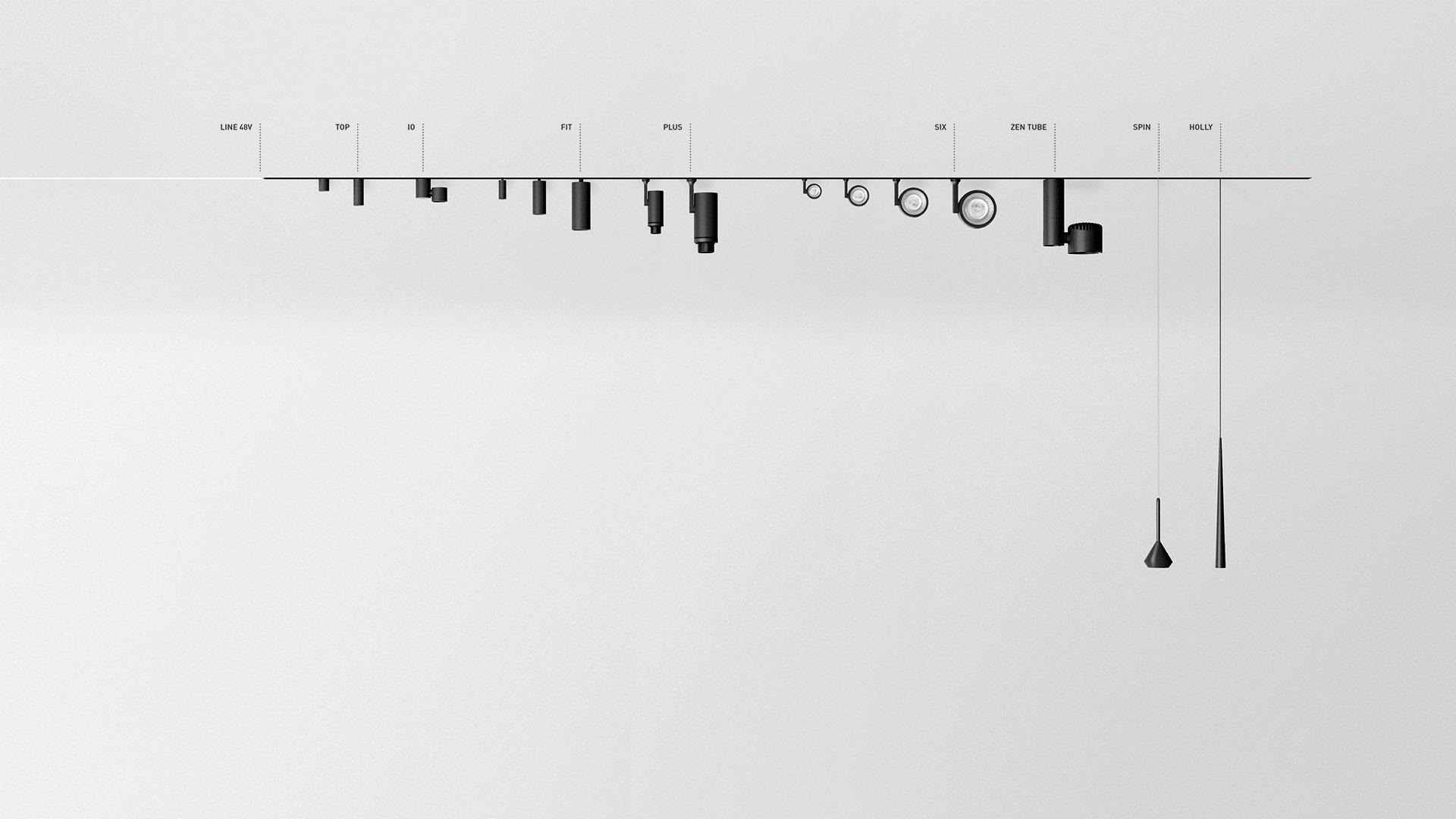 LED aluminium track-Light | Fit 20 48v by Arkoslight