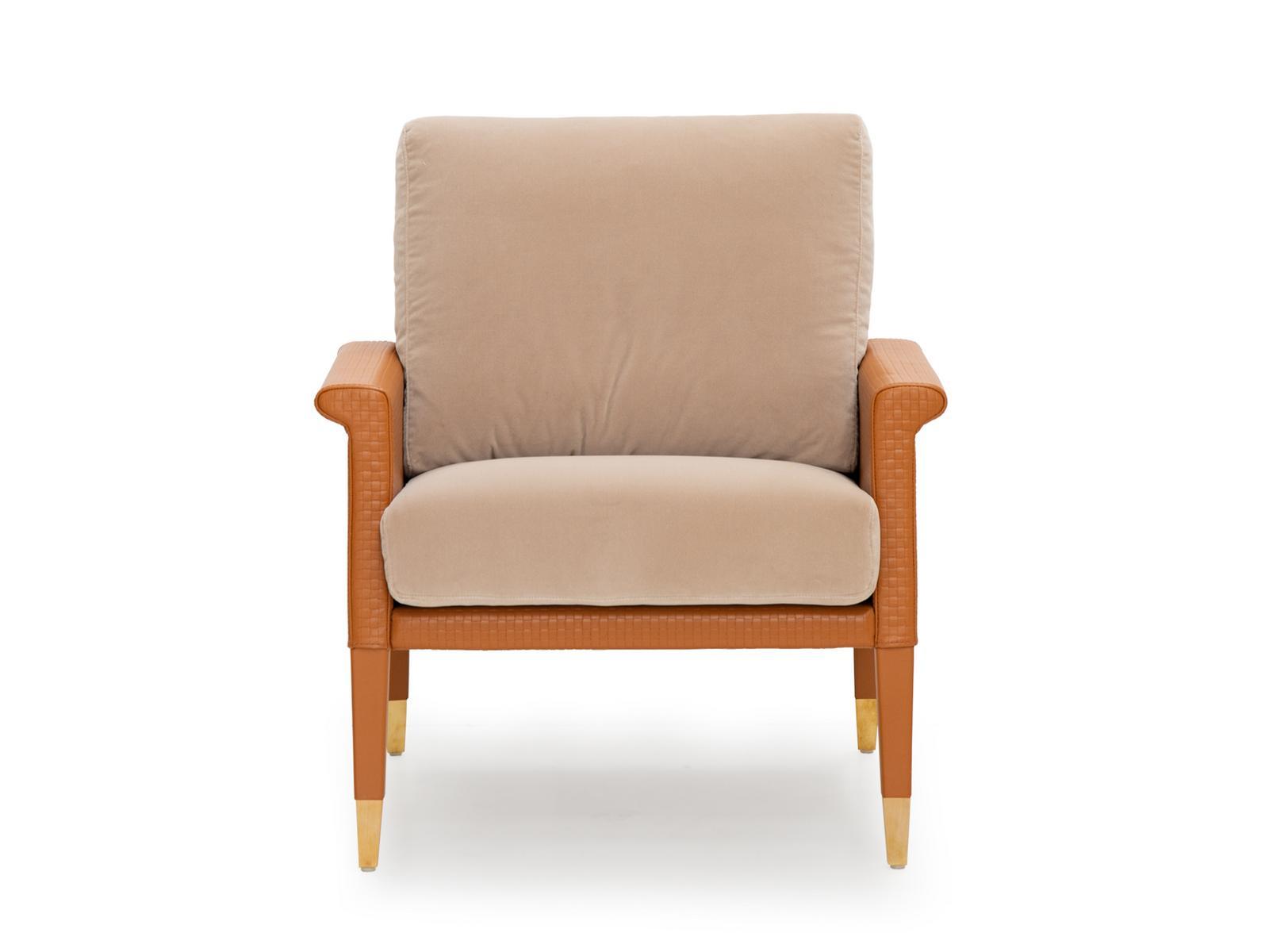 Leather armchair with armrests | Jean by Formitalia