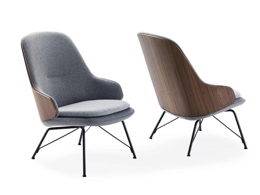 Upholstered easy chair with armrests | Judy by Zanotta