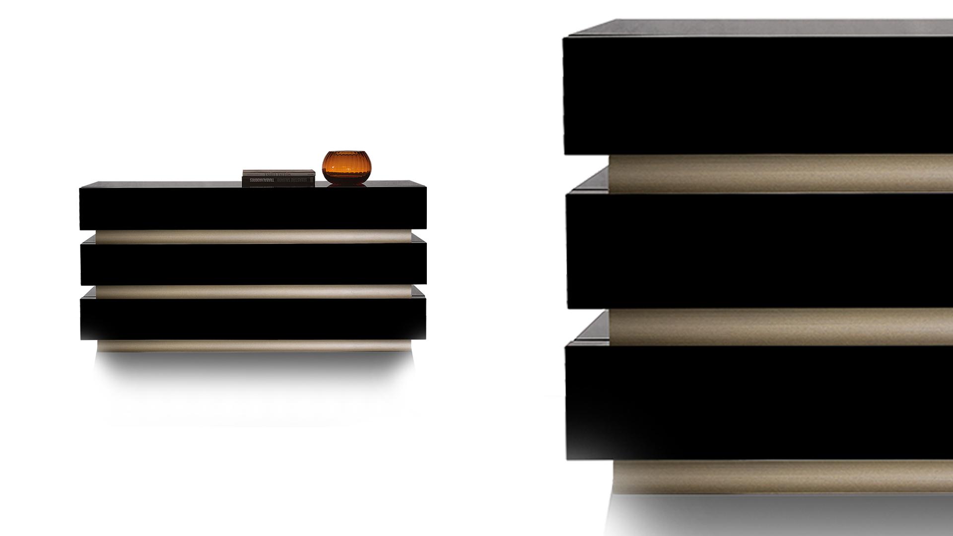Wooden chest of drawers | Luce by Reflex