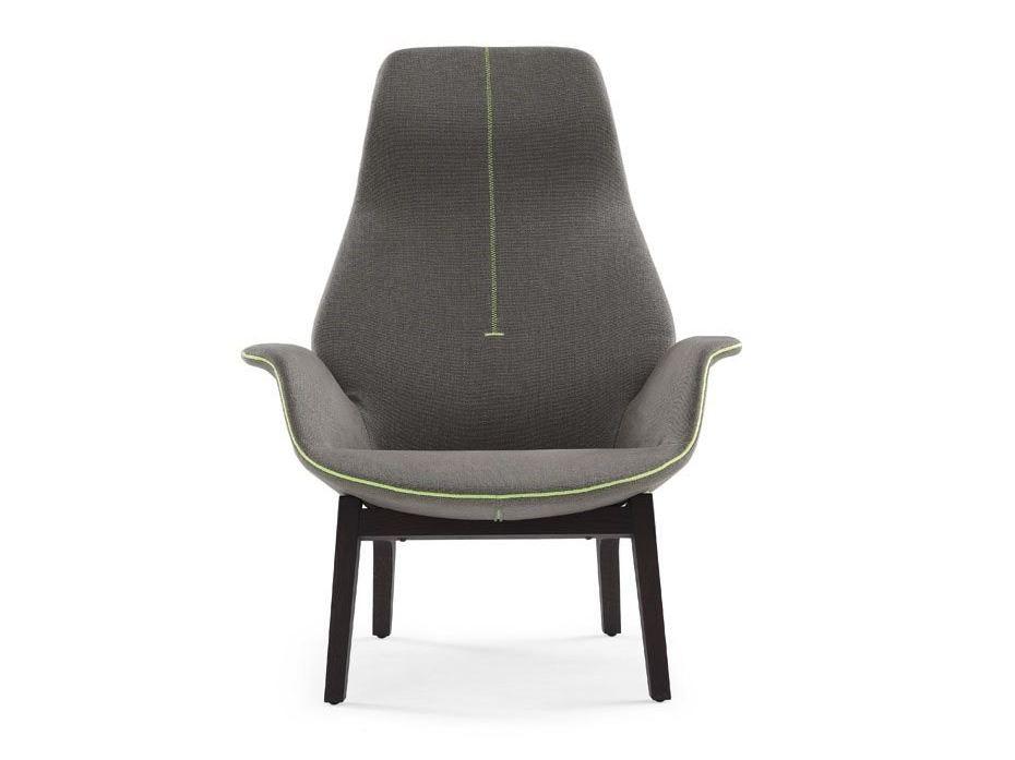 Fabric armchair with headrest | Ventura Lounge by Poliform