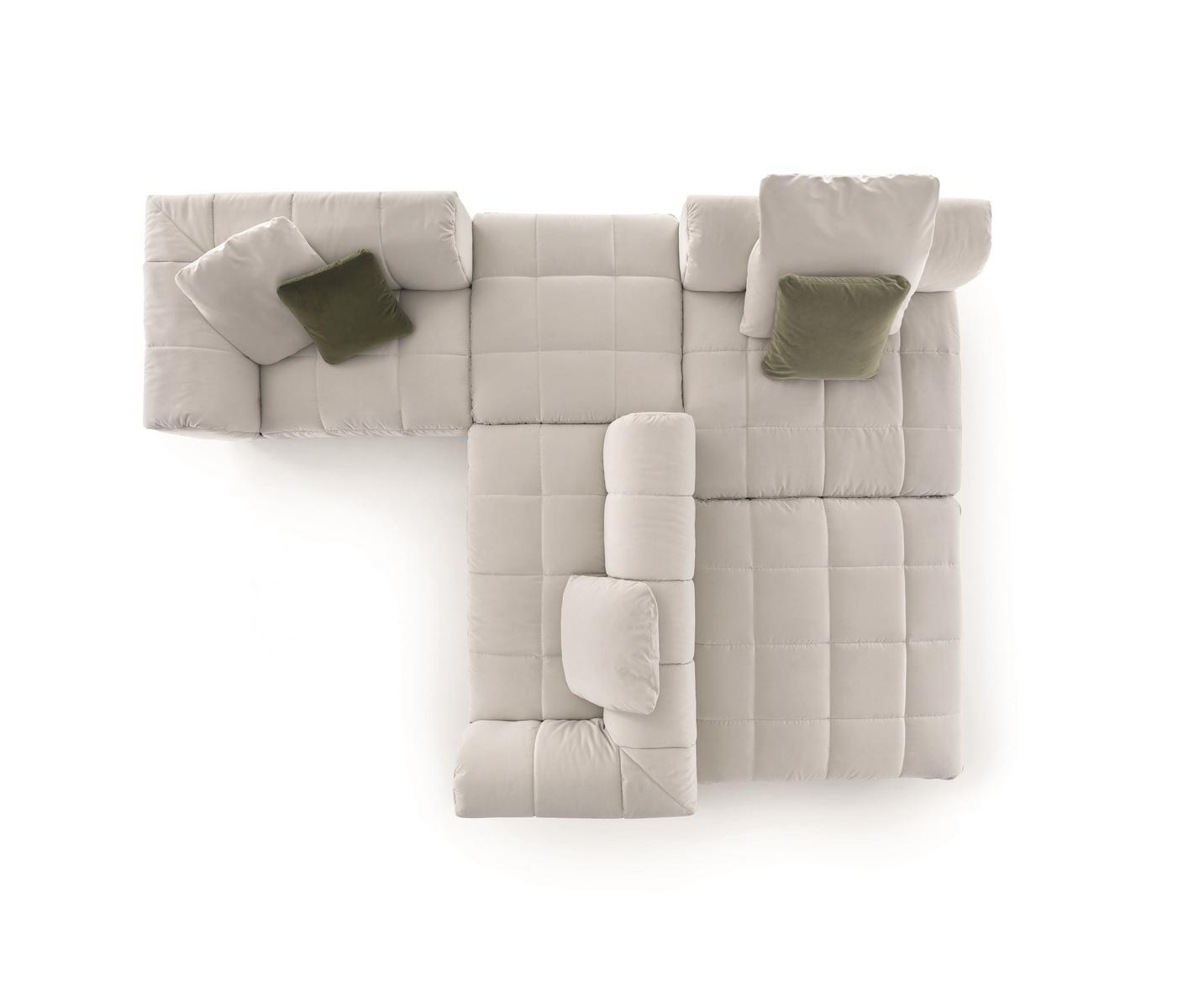 Modular fabric sofa | Strips System by Arflex