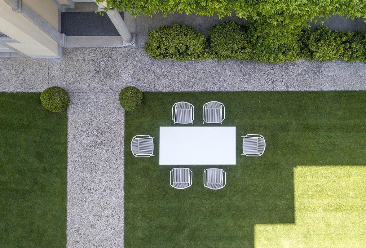 Powder coated steel garden chair | Tribeca 3665 by Pedrali