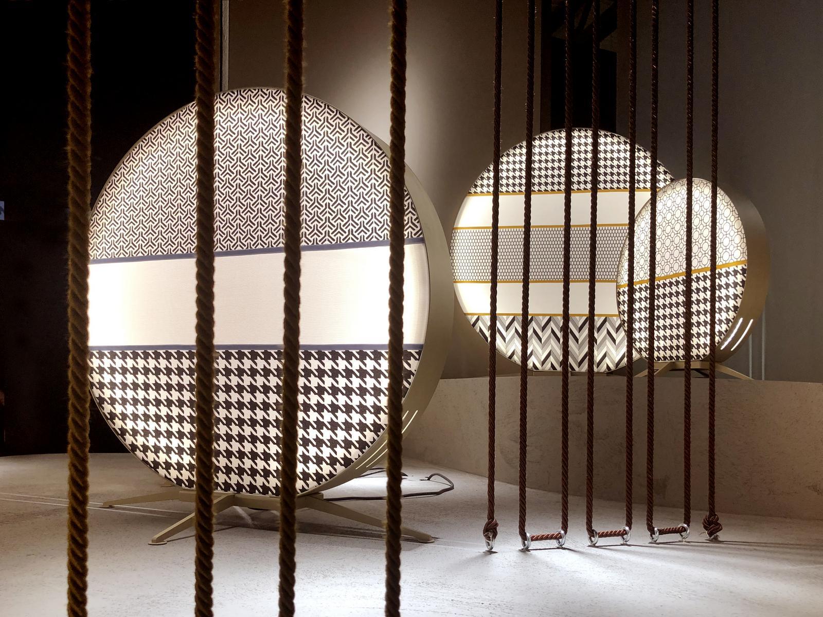 LED fabric floor lamp | Babu by Contardi