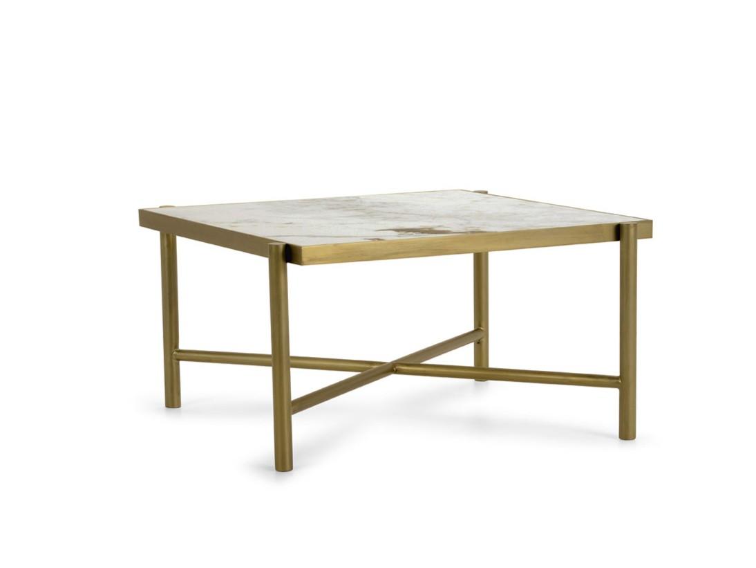 Low square ceramic coffee table | Rea by Domingo salotti