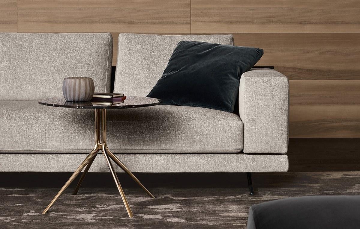 Low round marble coffee table | Mondrian by Poliform