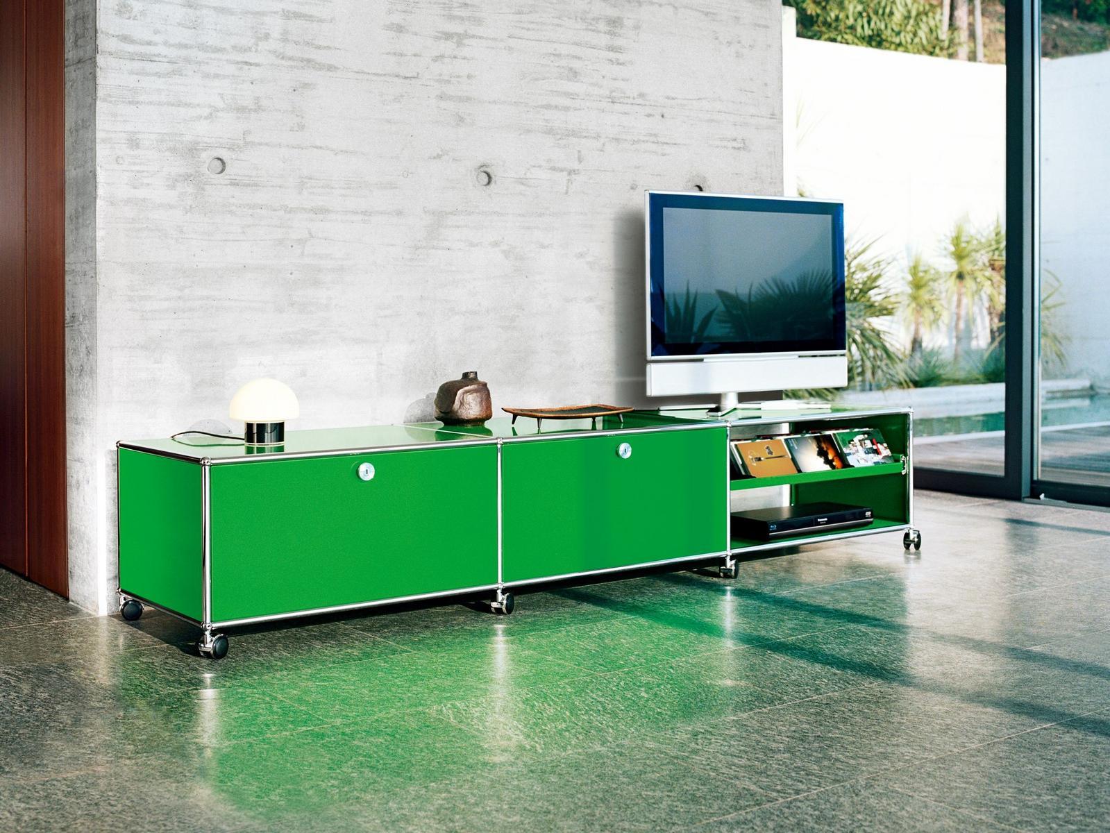 Sideboard with doors with drawers | Haller Lowboard As Media Unit by USM
