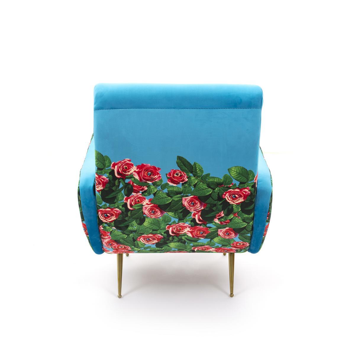 Fabric armchair with armrests | Roses by Seletti