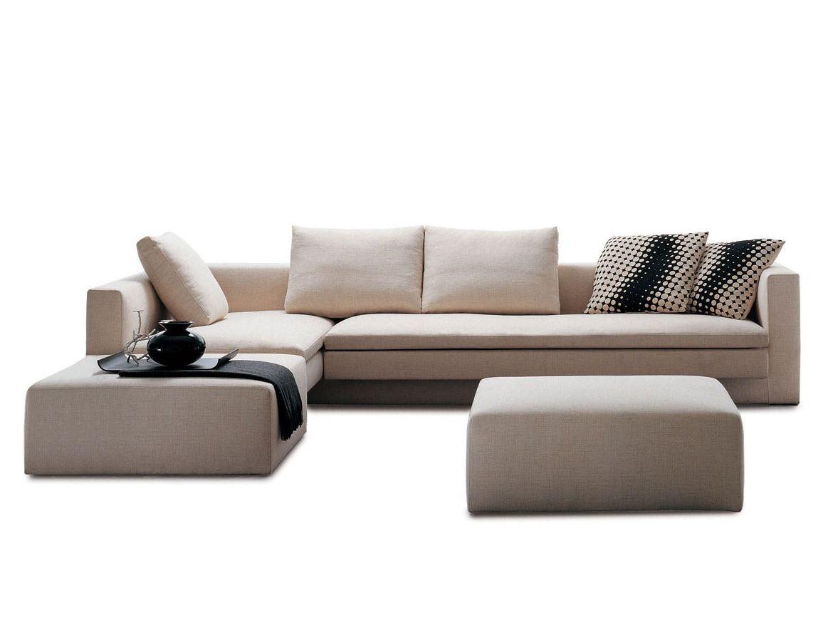 Sectional sofa | Hi-bridge by Molteni