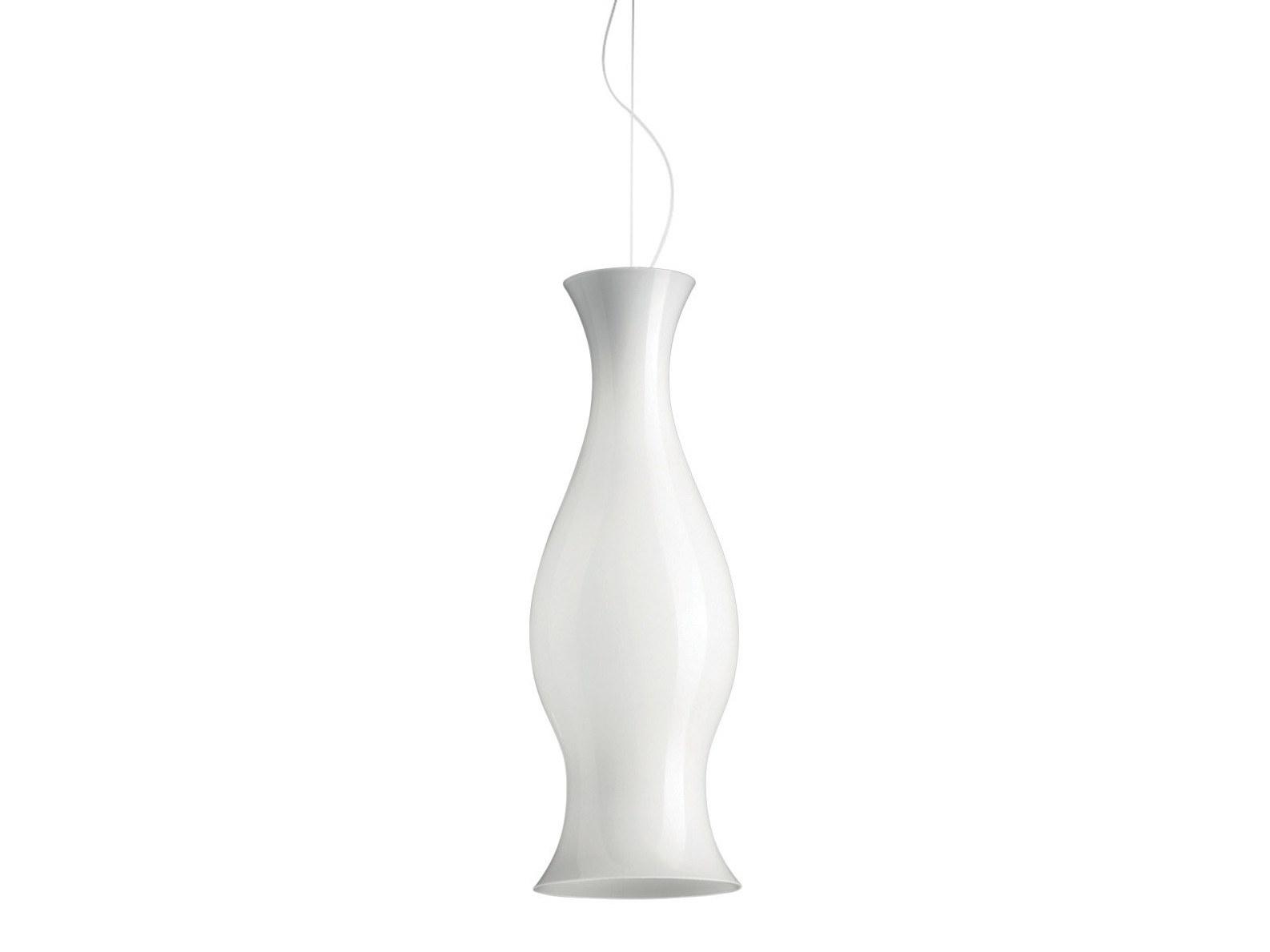 LED blown glass pendant lamp | Spring S by Leucos