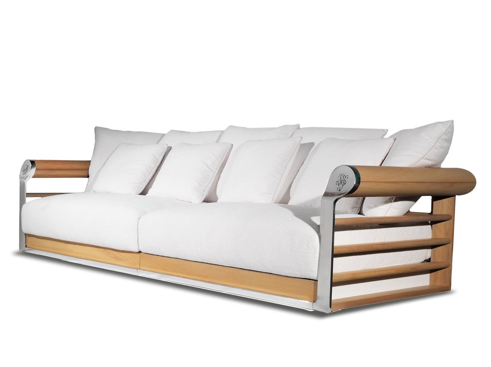 3 seater fabric garden sofa | Galloway by Visionnair