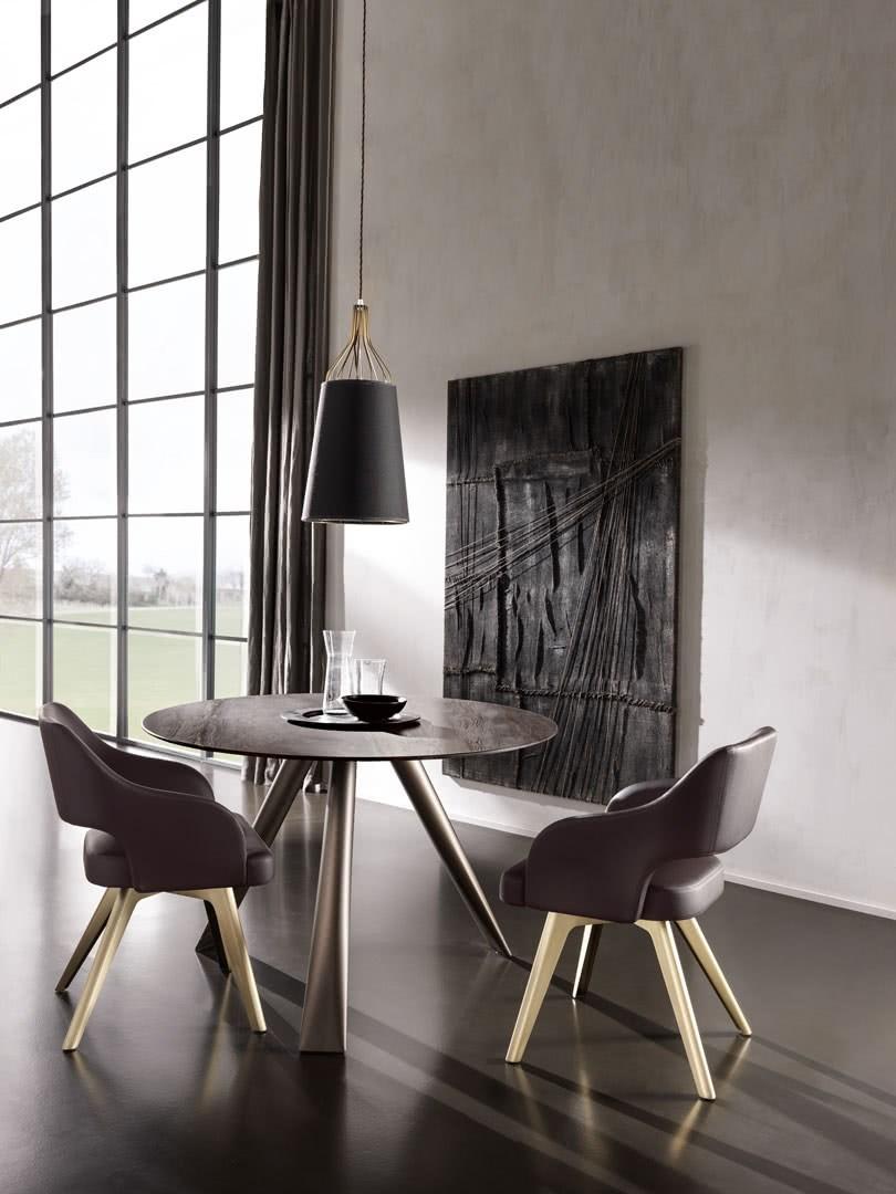 Velvet chair with armrests | Adria by Cantori