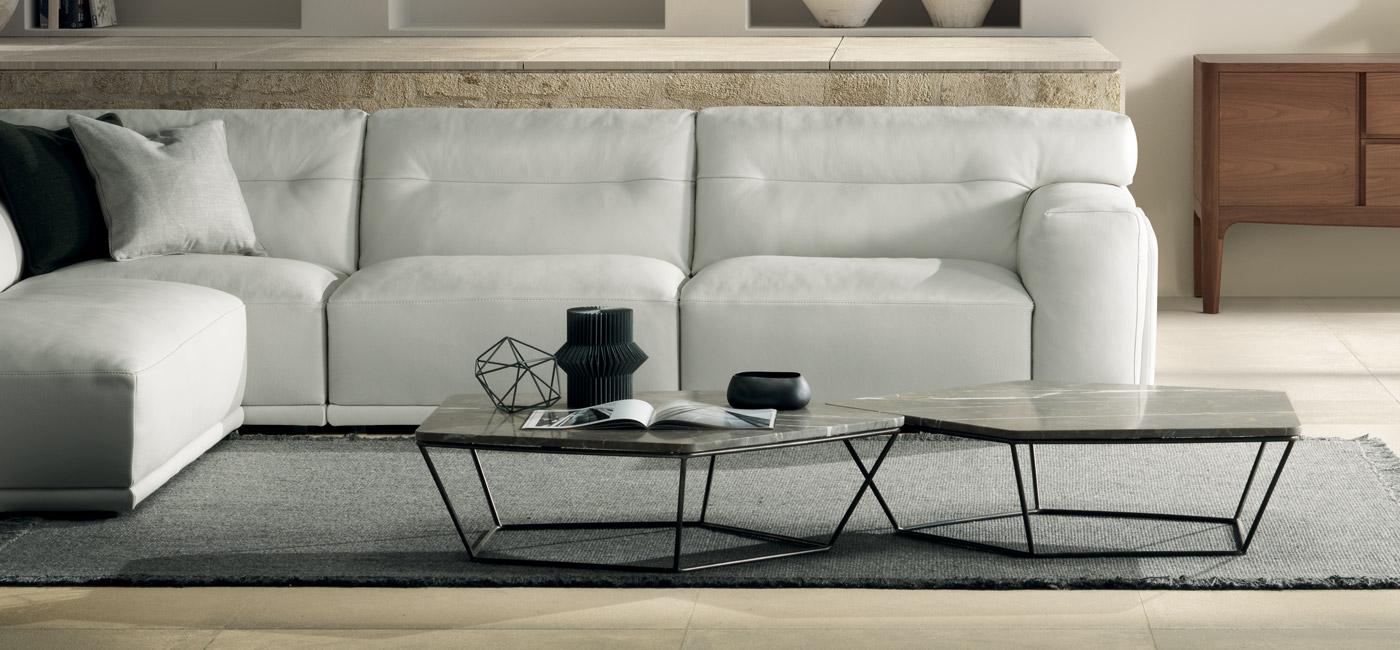 Low marble coffee table | Chocolat by Natuzzi Italia