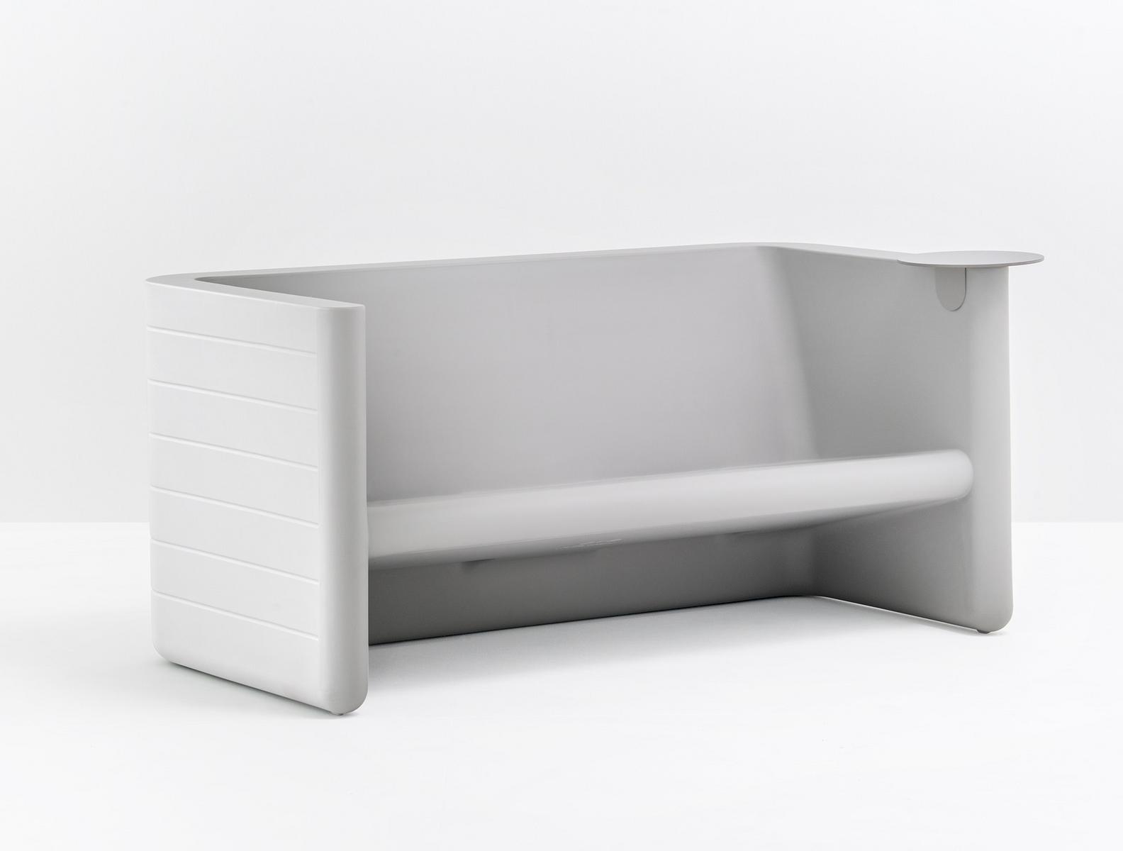 2 seater upholstered polyethylene garden sofa | Sunset 626 by Pedrali