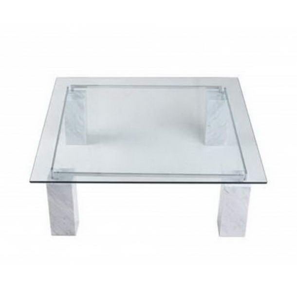 Square glass coffee table | Dielle by Cattelan Italia