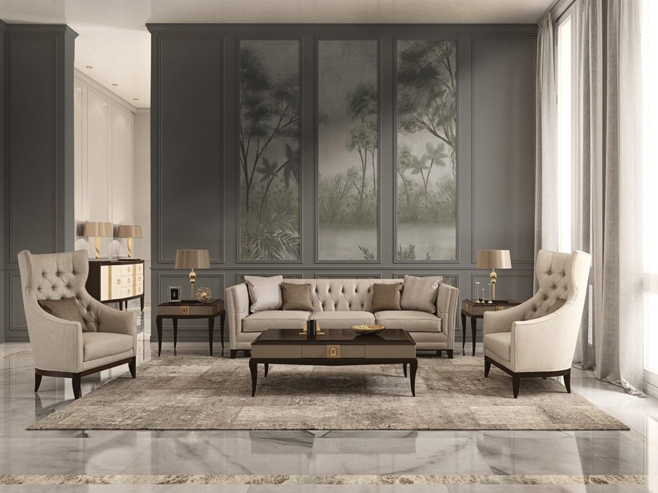 3 seater velvet sofa | Pr.637 by Stella del Mobile