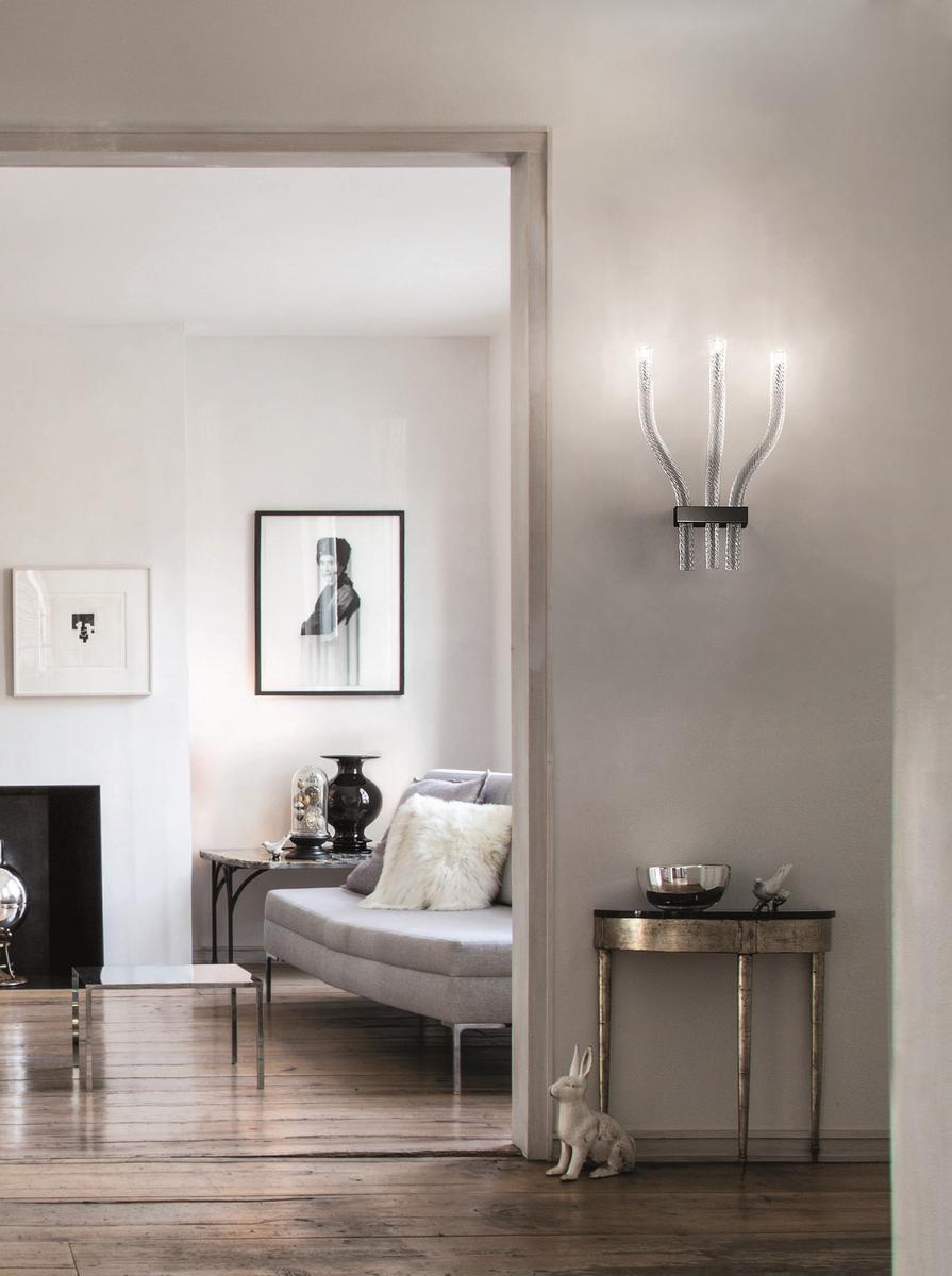 Direct light blown glass wall lamp | Stardust Ap by Vistosi