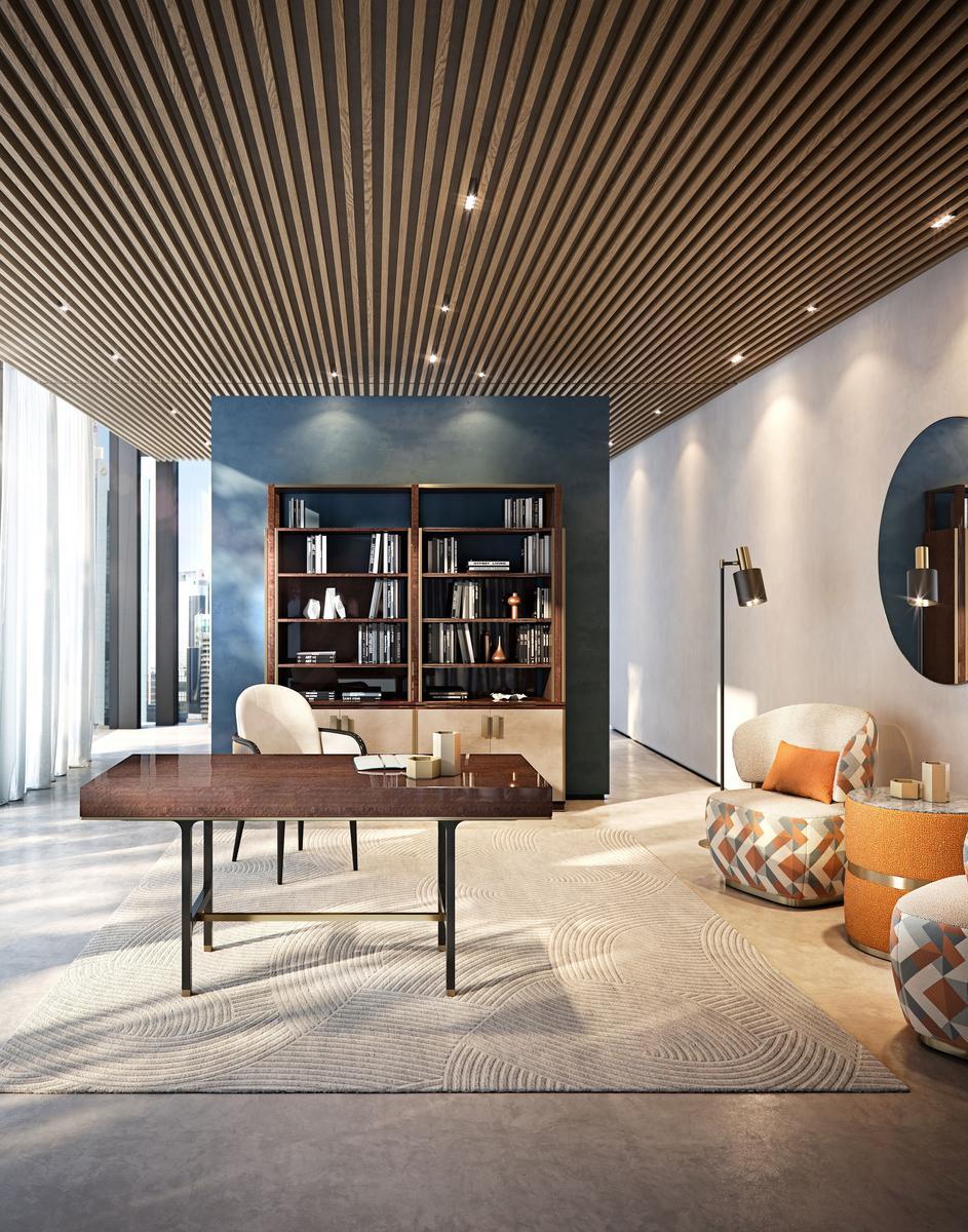 Wooden bookcase with drawers | Hug by Capital Collection