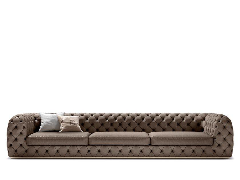 Tufted sectional sofa | Moon by Grilli