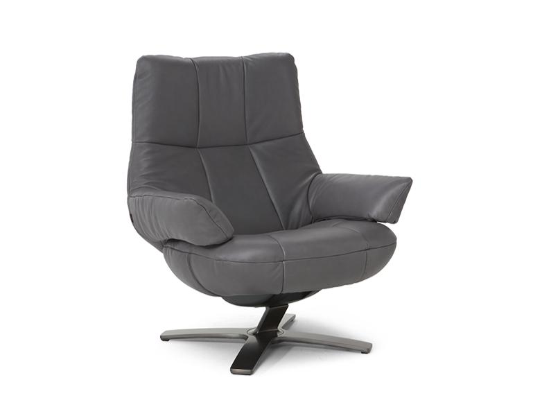 Recliner leather armchair with armrests | Re-vive Myway by Natuzzi Italia