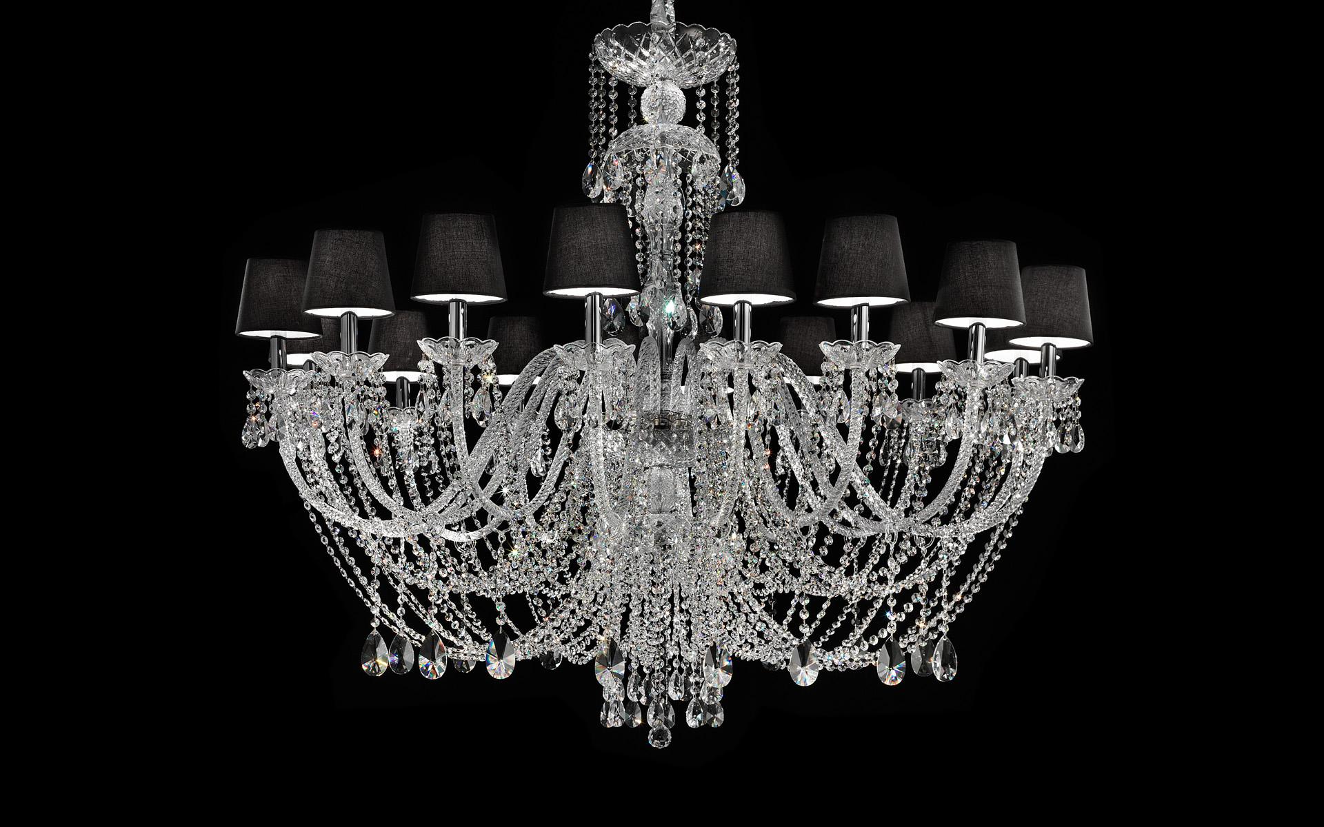 Incandescent blown glass chandelier with crystals | Glass Ve 875 12 /16 by Masiero