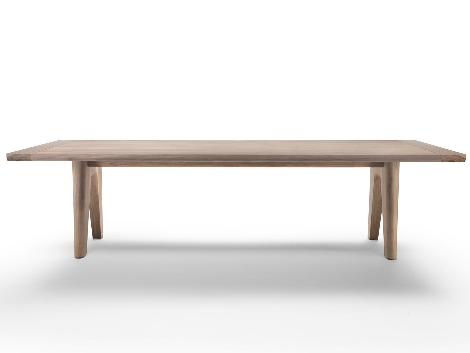 Rectangular solid wood table | Monreale by Flexform