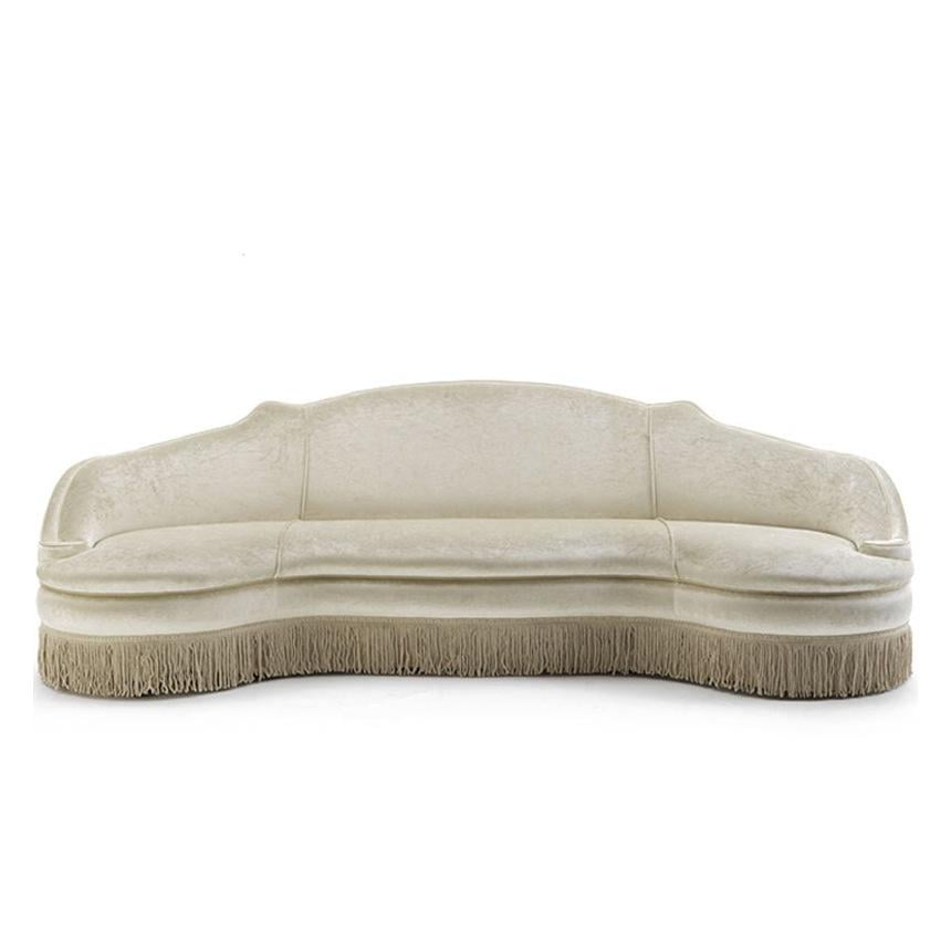 Curved fabric sofa | Anemone by Galimberti Nino