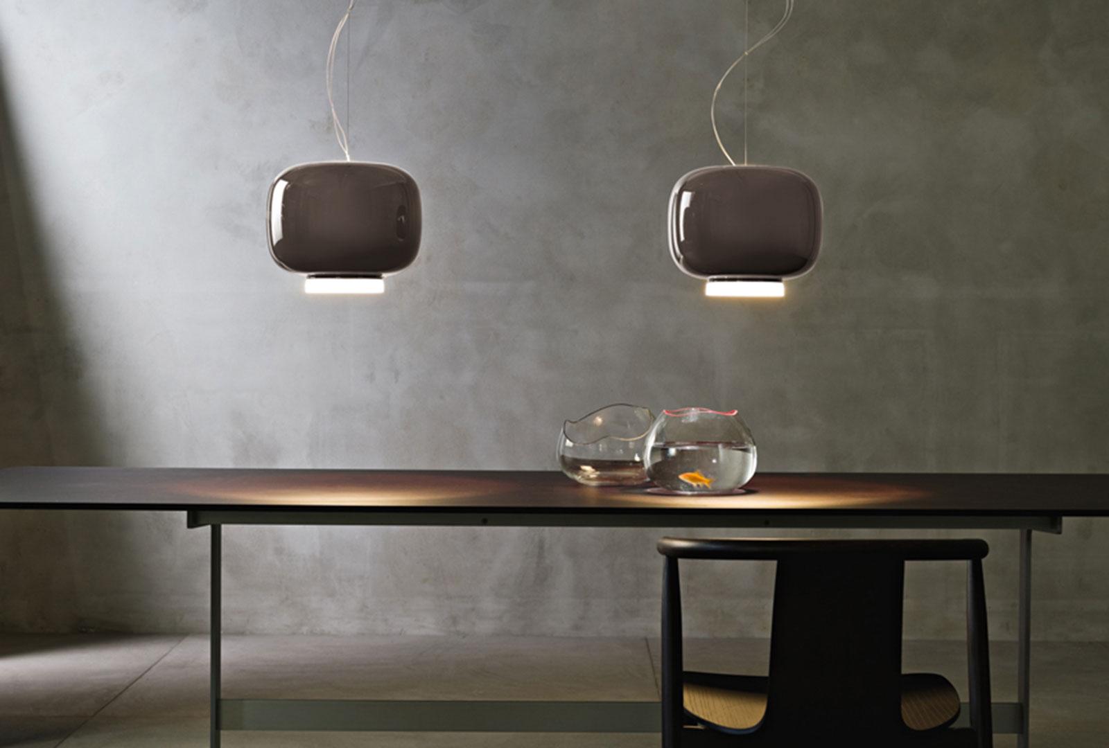 Glass pendant lamp | Chouchin by Foscarini