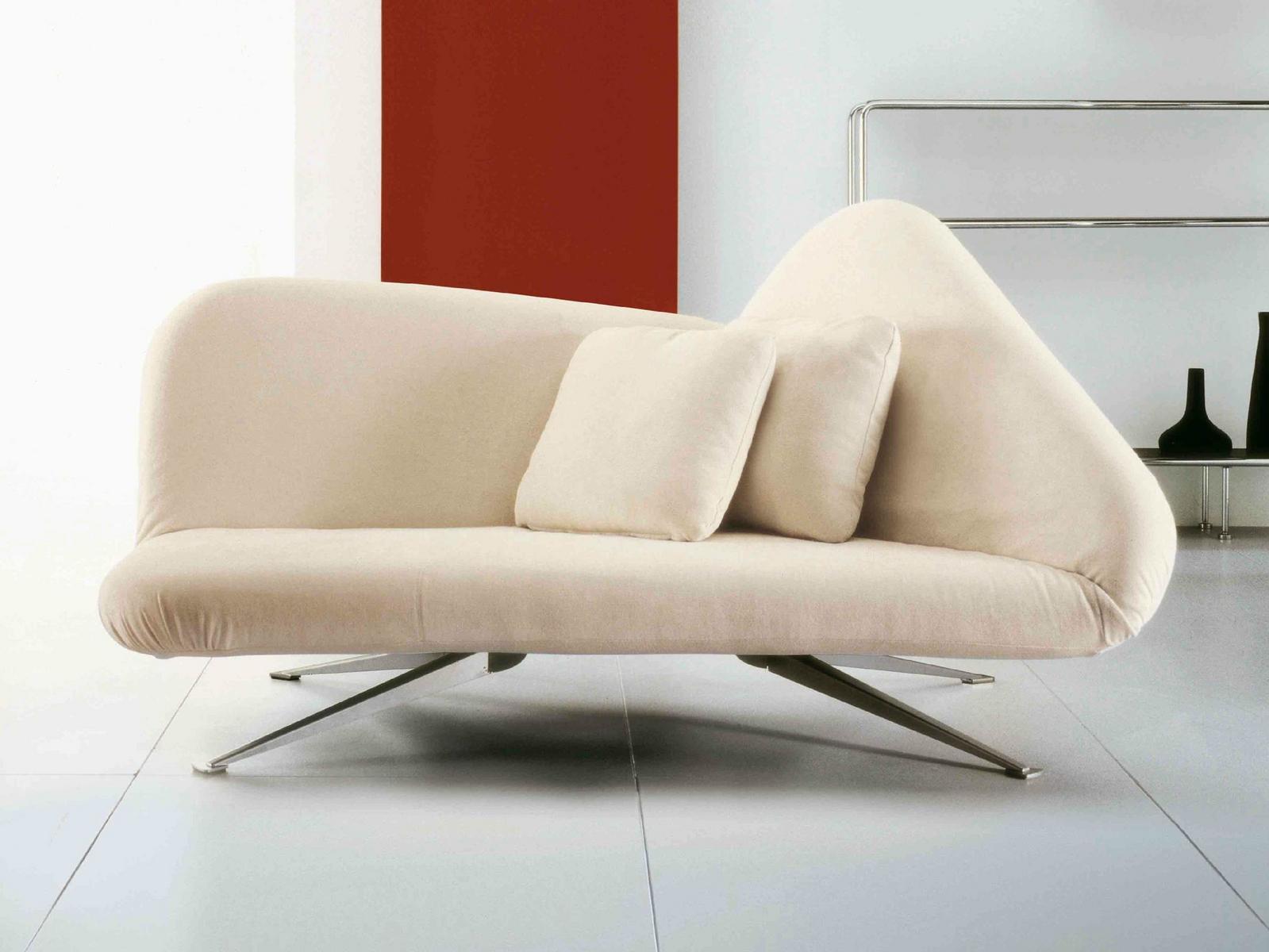 Upholstered fabric day bed | Papillon by Bonaldo