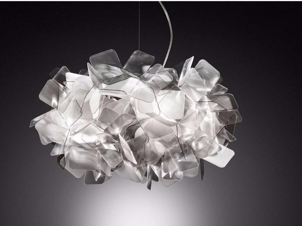 LED Cristalflex® pendant lamp | Clizia Fumé Small by Slamp
