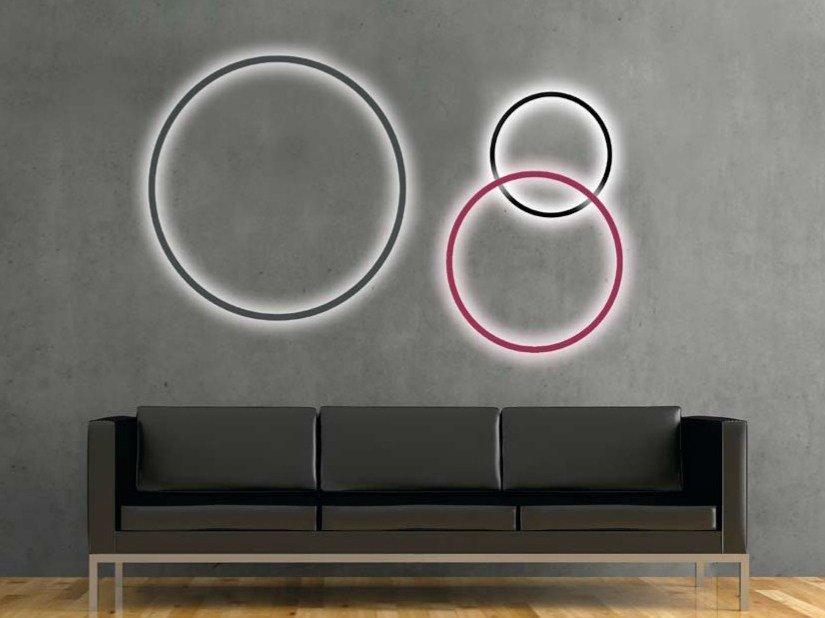 LED aluminium wall lamp | Circolo Slim by Sattler
