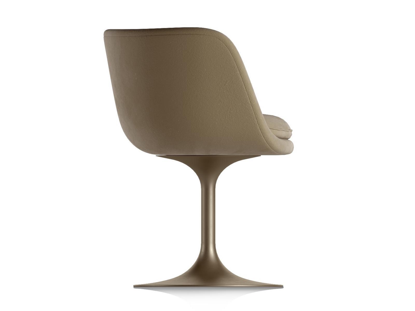 Swivel leather easy chair | Voyage by Natuzzi Italia