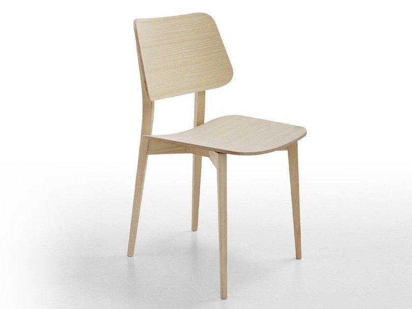 Wooden restaurant chair | Joe S L-lg by Midj