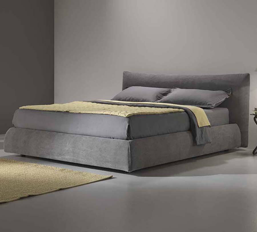 Fabric bed with high headboard | Pillow by Dorelan