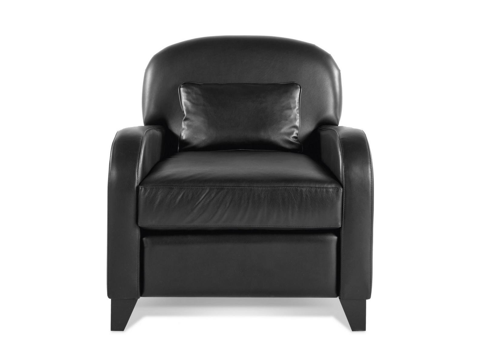 Leather armchair with armrests | Cardiff by Gianfranco Ferre Home