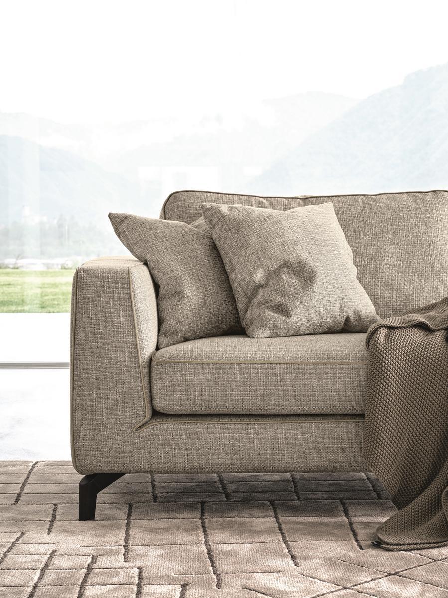 2 seater leather sofa | Carrè by Calligaris