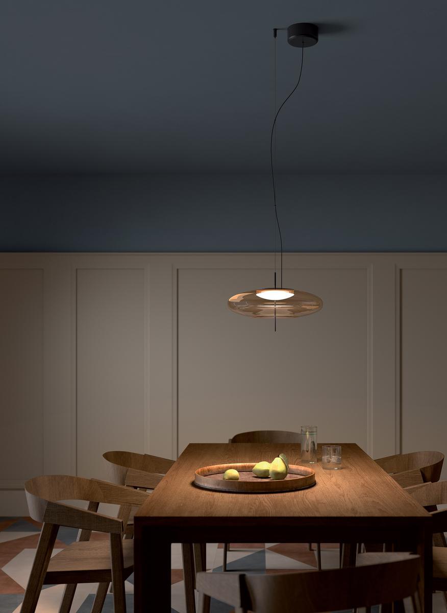 LED glass pendant lamp | Plat by Leds C4
