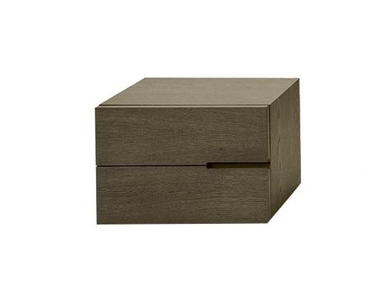 Rectangular bedside table with drawers | Segno by Pianca