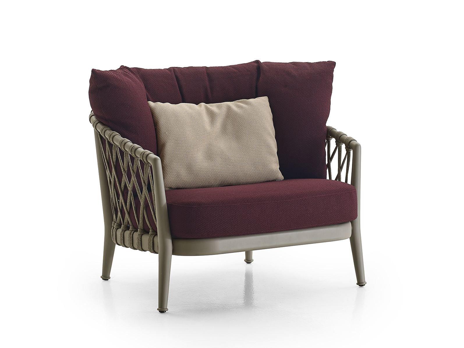 Fabric armchair with armrests | Erica by B&B Italia