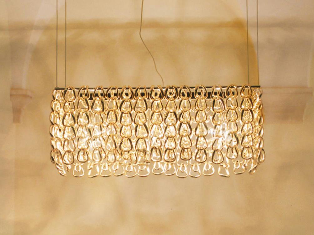 Crystal pendant lamp | Minigiogali Sp Re2 by Vistosi