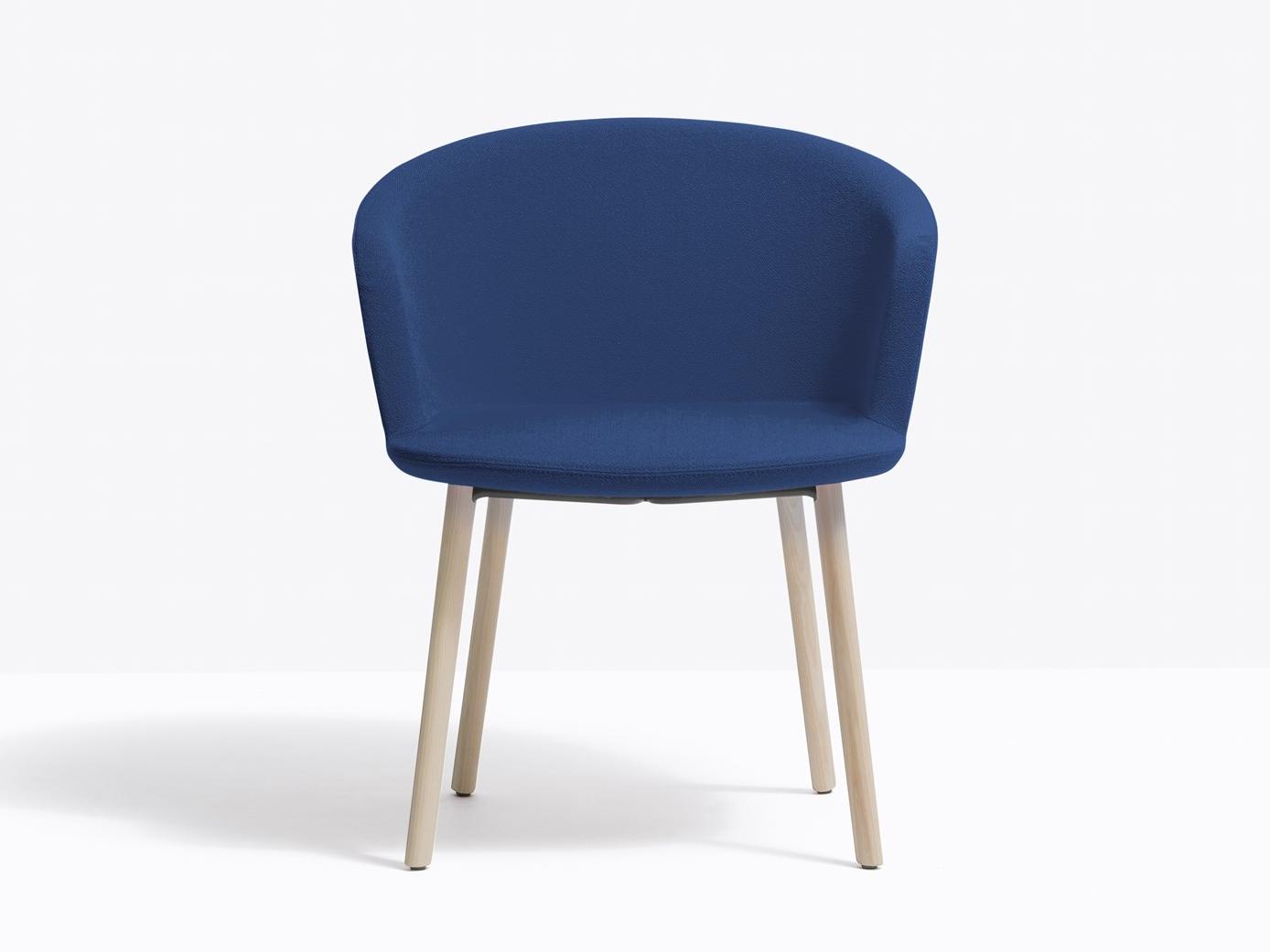 Upholstered fabric chair with armrests | Nym Soft 2837 by Pedrali