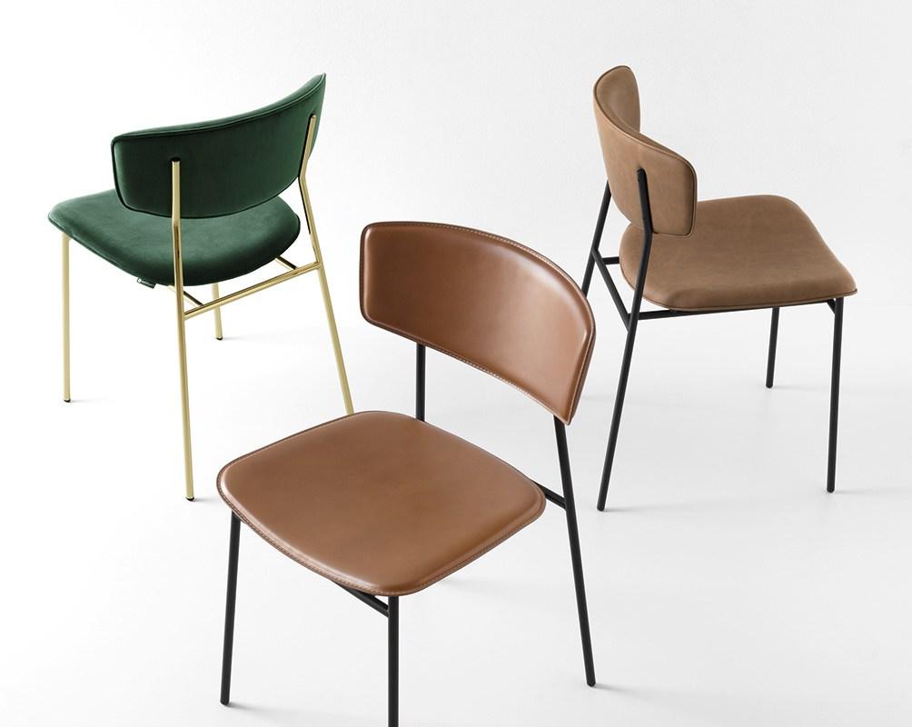 Upholstered velvet chair | Fifties by Calligaris