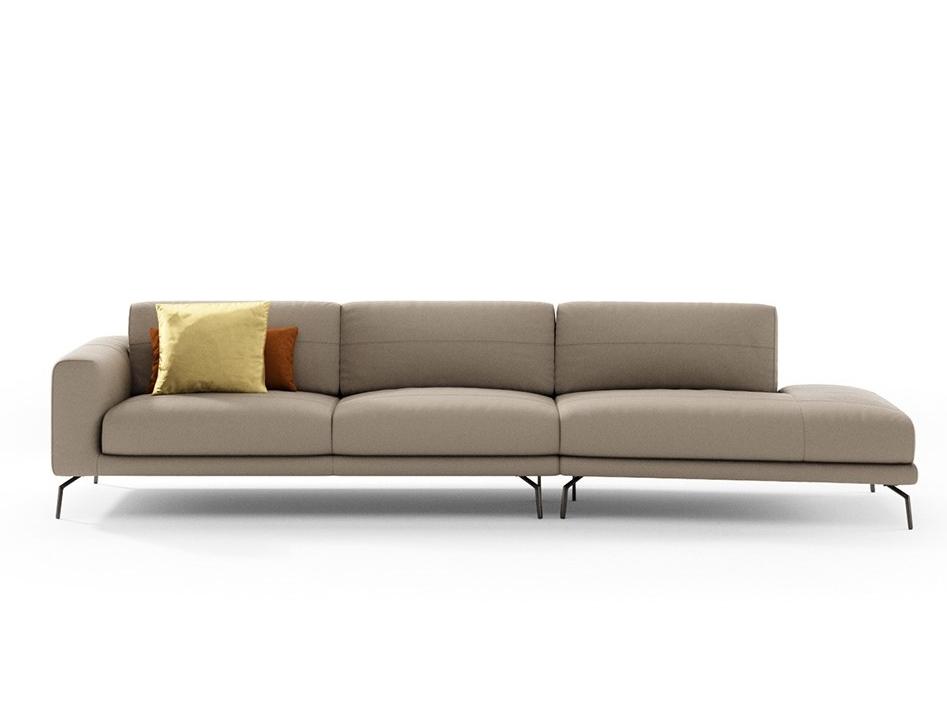 Sectional leather sofa | Bora by Nicoline