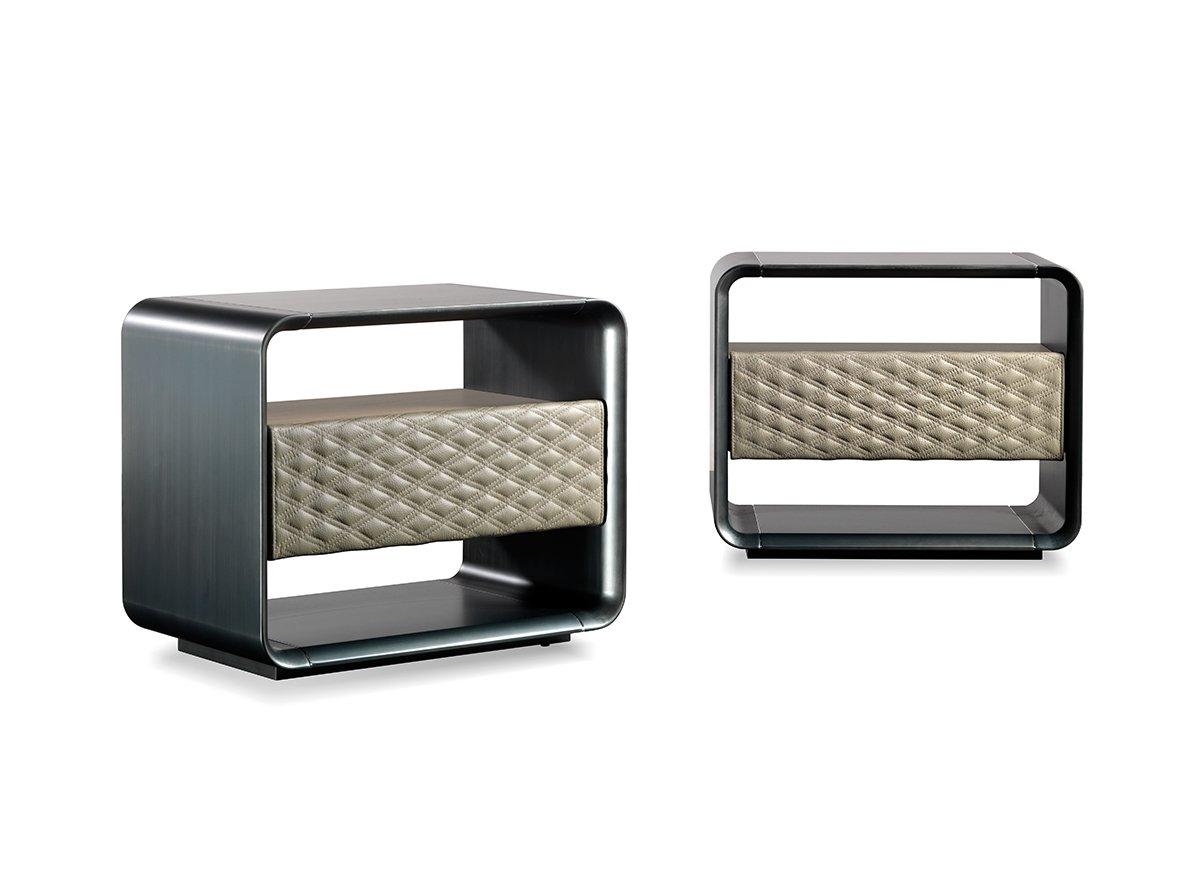 Wooden bedside table with drawers | Oh by Reflex