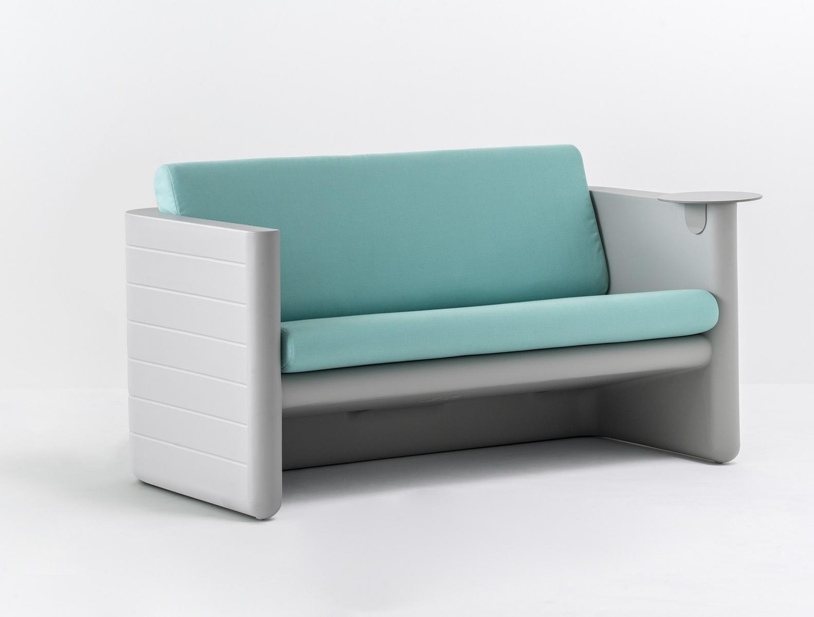 2 seater upholstered polyethylene garden sofa | Sunset 626 by Pedrali