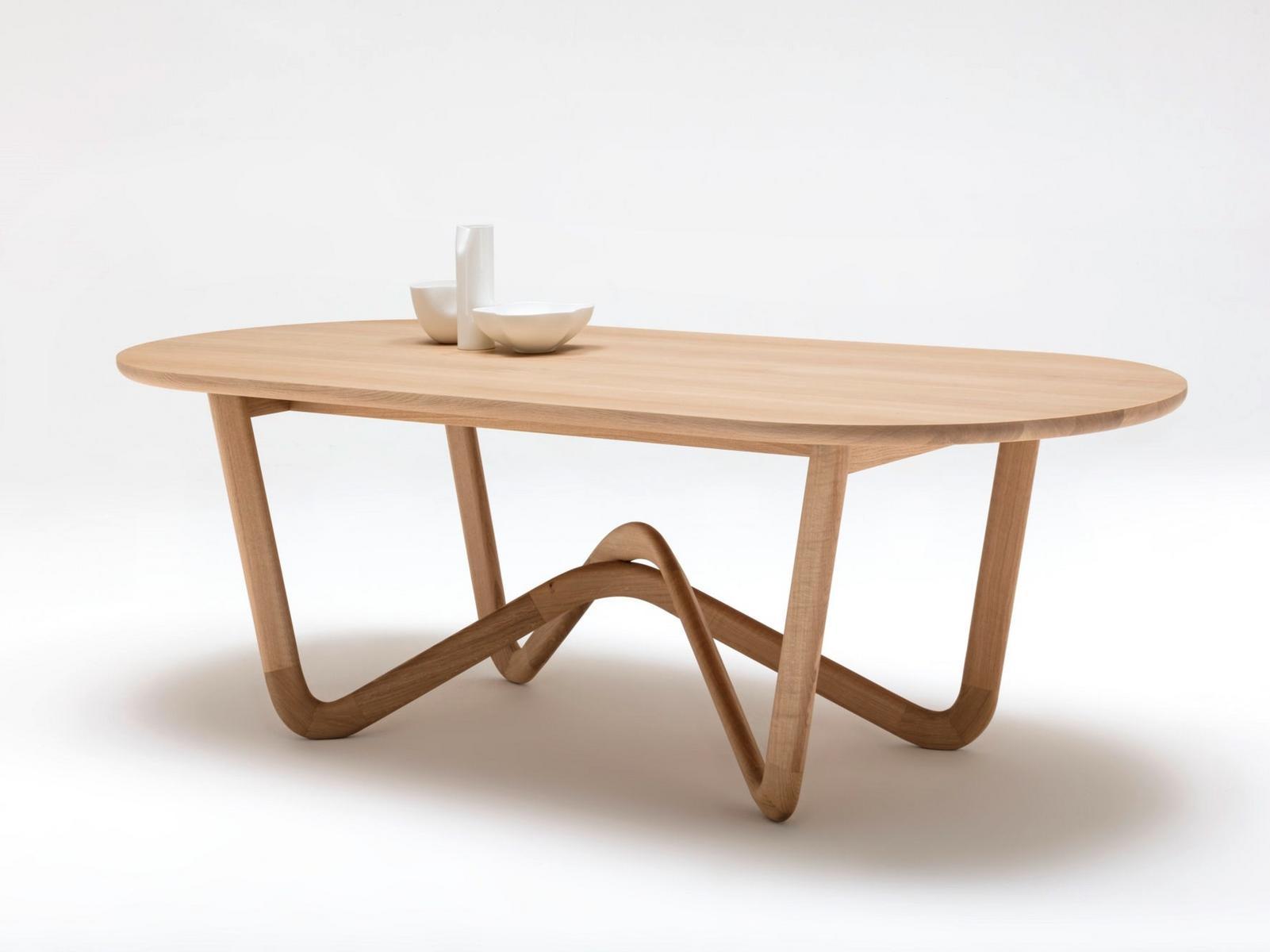 Solid wood table | 988 by Rolf Benz
