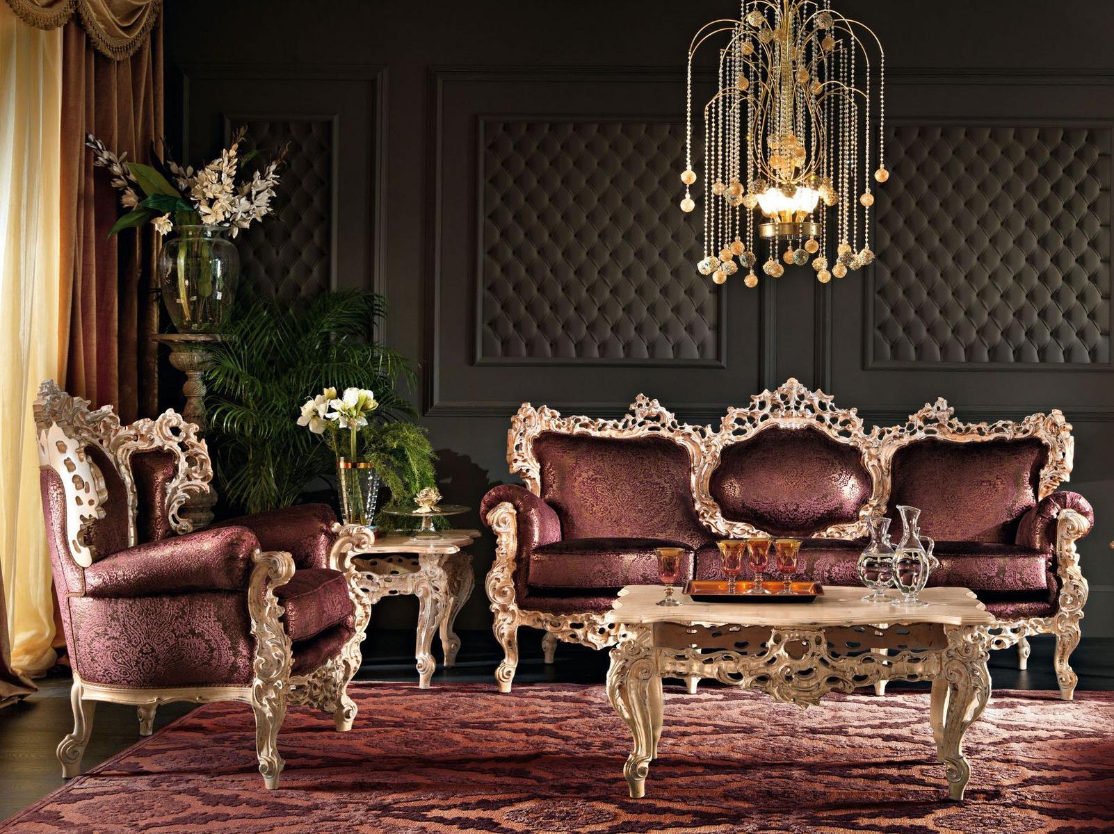 Low rectangular solid wood coffee table | 11619 by Modenese Gastone