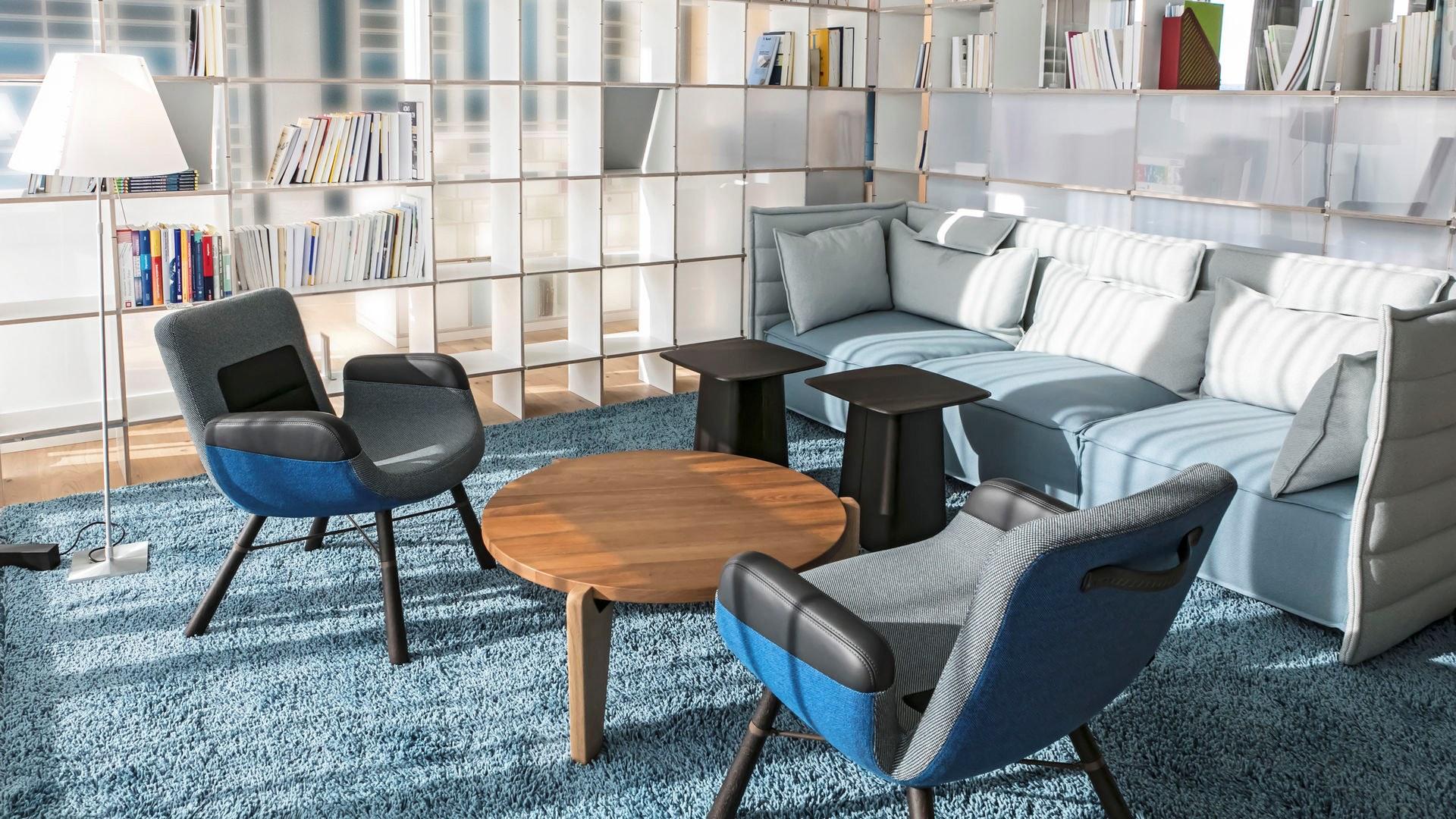 3 seater fabric sofa | Alcove by Vitra