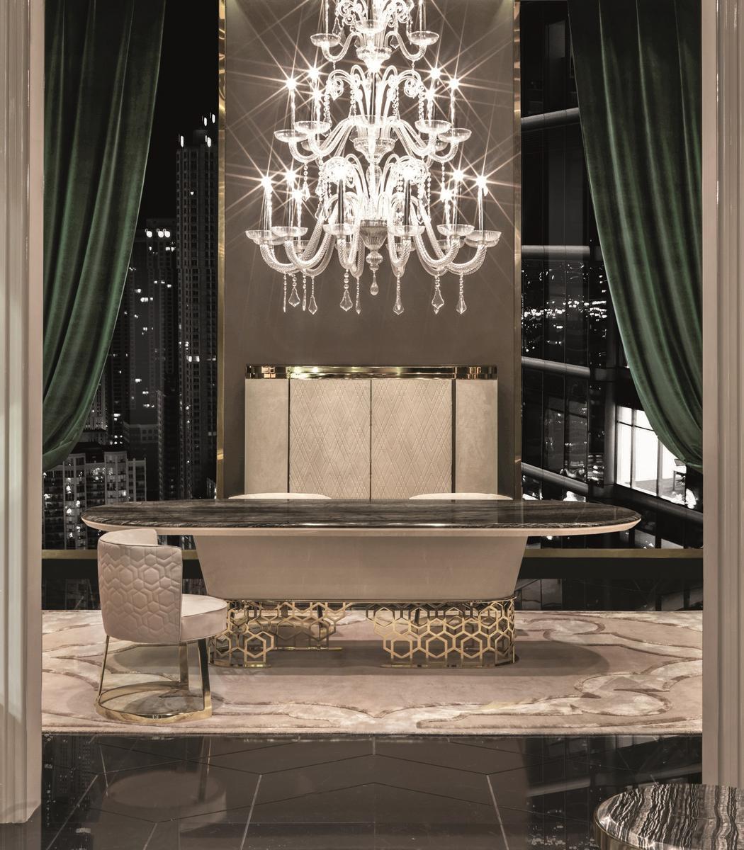 Leather easy chair | Cloé by Longhi