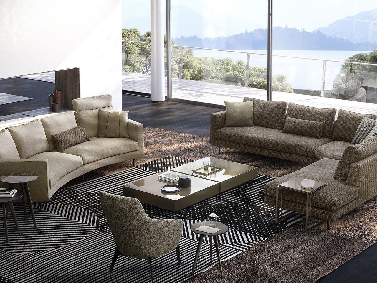 Sectional fabric sofa | Easy by Dema